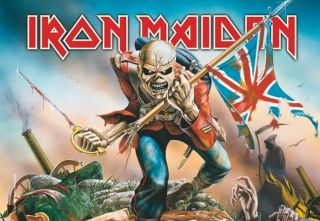 Iron Maiden The Trooper Tapestry Cloth Poster Flag Wall Banner 43x30 Huge