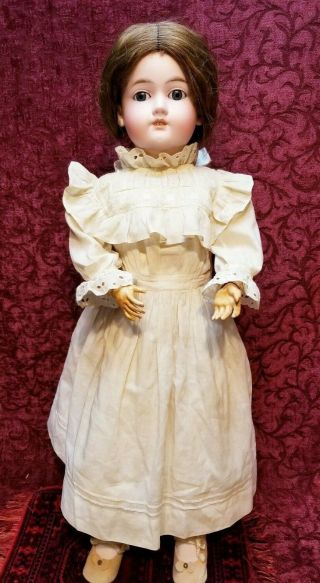 Antique German Bisque Head George Borgfeldt Princess 2 Doll 24in Antique Dress 2