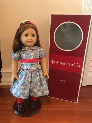 American Girl Doll,  Emily Bennett Red Hair Blue Eyes,  18 " Box Retired