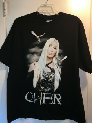 Cher 2003 Living Proof Farewell Tour T Shirt 2xl