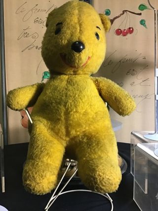 Vintage Winnie The Pooh Plush Teddy Bear J Swedin 15” Gund Walt Disney Prod.