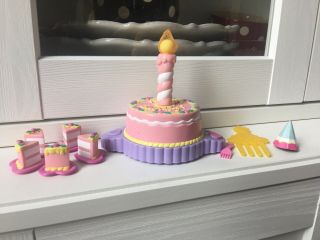 2002 My Little Pony Happy Birthday Cake With Accessories - It Sings Too
