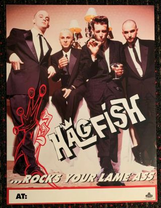 Hagfish Rocks Your Lame Ass 18x24 Record Store Promo Poster Punk 1995 London