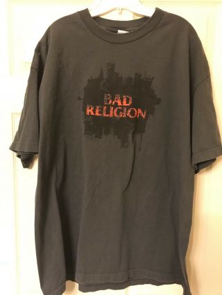 Bad Religion Maps Of Hell 2007 Tour Shirt Size 2xl