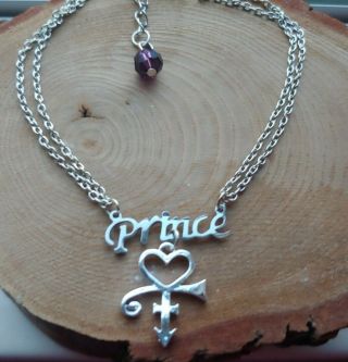 Prince Rogers Nelson Purple Rain Love Symbol Double Chain Fully Adjust.  Anklet