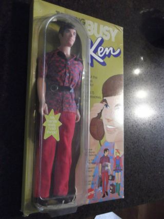 1972 Busy Talking Ken Doll Box Mod Vintage Barbie Boyfriend