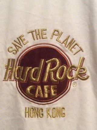 Hard Rock Cafe Hong Kong Embroidered Size Xl T Shirt
