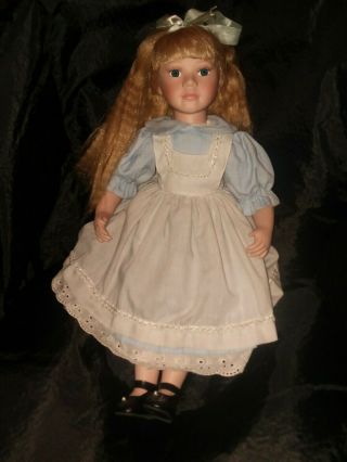 Alice In Wonderland Porcelain Doll Rare Vintage Disney
