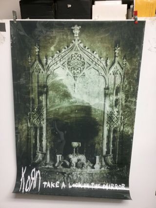 Korn - “take A Look In The Mirror”.  Rare Plastic Poster 24” X 36”