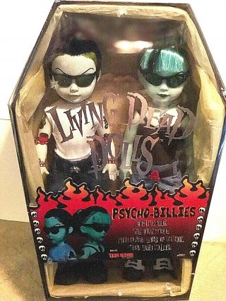 Living Dead Dolls Psycho Billies 2000 Mezco Factory - In Coffin Box