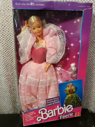 Rare 1986 Foreign Market Dream Glow Barbie Doll Mattel 2248 Nrfb