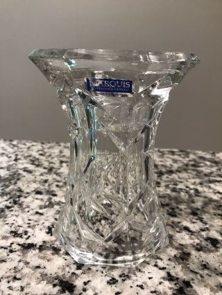 Marquis By Waterford Lead Crystal Pillar Candle Holder/vase