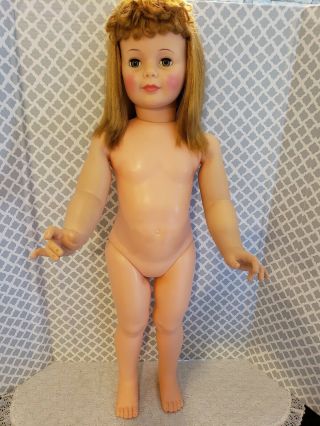 Vintage Ideal Patti Playpal Doll 35 Inches Blond Pageboy Curly Bangs
