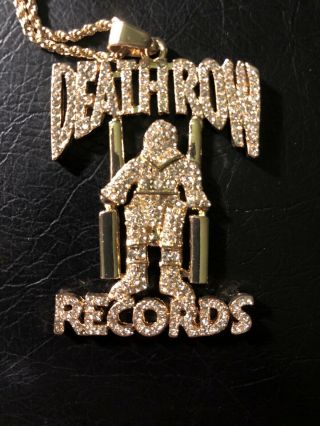 Death Row Records Pendant And Chain