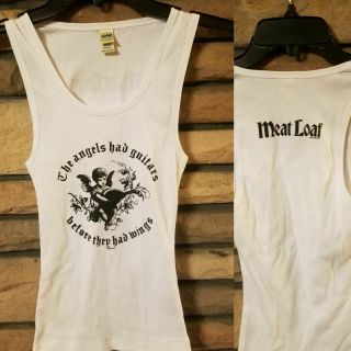 Meat Loaf Tank Top Womens Small 2006 Concert Tour Exclusive Angels Had Guitars