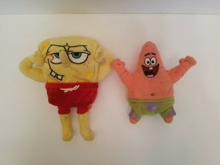 Spongebob Squarepants & Patrick Star Plush Doll Toys Nickelodeon 8 In