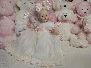 Rare 14 " Madame Alexander Kitten Baby Doll 1961 W/platinum Blonde Hair Restored