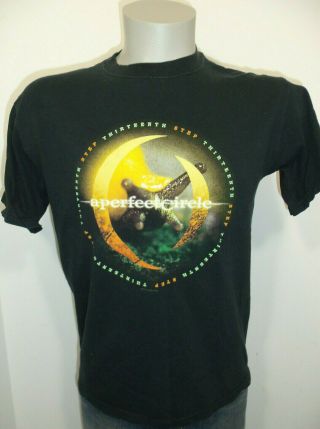 A Perfect Circle Concert T - Shirt 2003 Mens M Black Tour A Thirteeth Step 13th