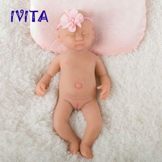 15“realistic Silicone Reborn Sleeping Baby Girl Waterproof Doll Toddler Playmate