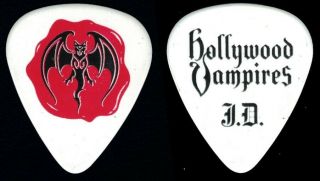 Hollywood Vampires - 2018 Tour Guitar Pick - Alice Cooper - Johnny Depp Red/black