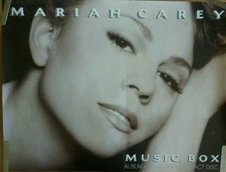 Rare Mariah Carey Music Box 1993 Vintage Music Store Promo Poster