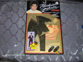 Michael Jackson Doll Outfit,  Billie Jean Authentic Stage Outfit With Glove