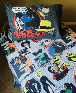 Madonna Dick Tracy Bed Twin Sheets With Pillowcase Pacino Hoffman Beatty Headley