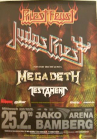 Judas Priest Concert Tour Poster 2009 Nostradamus