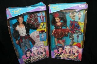 1993 Tyco Set Of Two Dolls From Tv Show Blossom (joey Russo And Six Lemuere)
