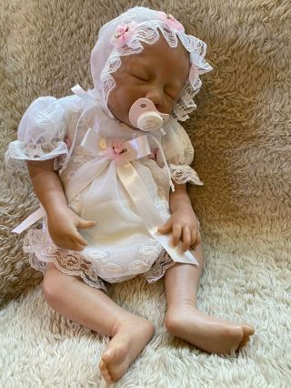Gorgeous Reborn 19” Blonde Hair Sleeping Baby Girl With