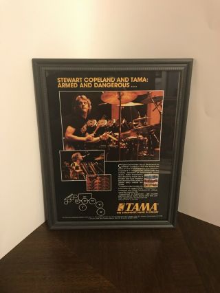 Stewart Copeland The Police Tama Drums Advert/mini Poster 8x11