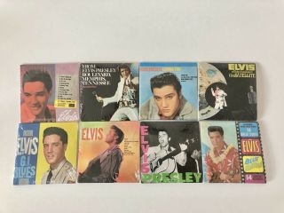 Vintage Elvis Presley Chu - Bops Bubble Gum Records Albums Compete Set Of 8