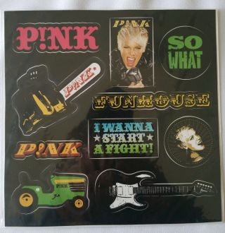 Pink P Nk Alecia Moore Funhouse Tour Stickers Rare Vhf