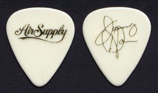 Air Supply Jimmy Haun Signature White Guitar Pick - 1990s Tours