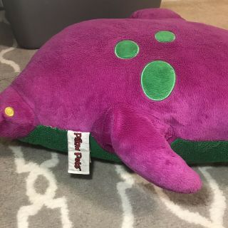 Barney the Purple Dinosaur Big Soft Stuffed Plush Animal Cushion Pillow Pet 18 