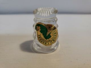 Waterford Crystal Thimble With Sticker From Ireland