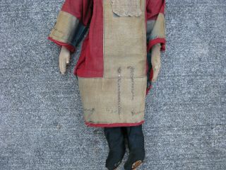 Antique Russian stockinette cloth doll hand made Soviet Union Siberia Yakut 14in 2
