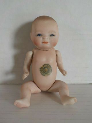 Antique German Bisque Grace S.  Putnam Bye - Lo Baby Jointed 4 3/4 Inches