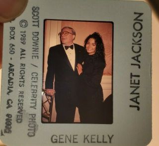 Janet Jackson Gene Kelly 1989 35mm Slide Transparency Rare 2