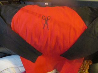 Rare Scissor Sisters Red W/black Sleeves Raglan T Shirt Medium American Apparel