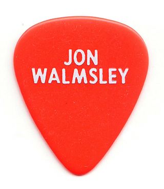Vintage Jon Walmsley Red Tour Guitar Pick