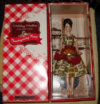 Thanksgiving Feast Barbie Doll 2010 Bfc Exclusive Gold Label Mattel Nrfb