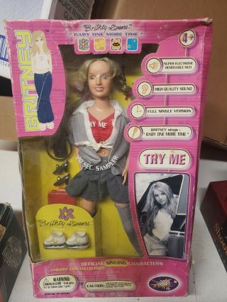 667885950303 Britney Spears Doll,  Baby One More Time,  Schoolgirl Outfit.  Nob
