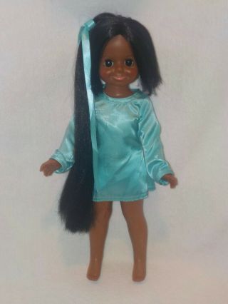 Vintage Ideal Black Velvet Grow Hair Doll From The Crissy Family