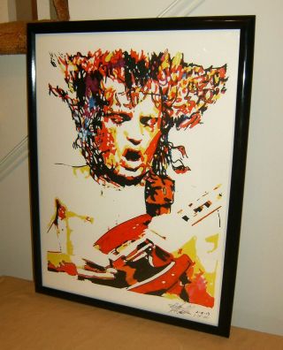 Angus Young Acdc Back In Black Rock Guitar Music Poster Print Wall Art 18x24
