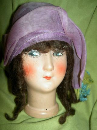 Outstanding Antique German,  Flapper Boudoir Bed Doll Sockethead,  Only