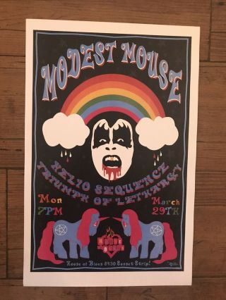 Modest Mouse 2004 House Of Blues Concert Poster