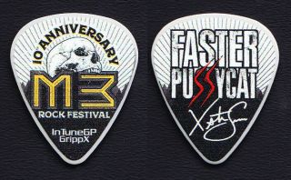 Faster Pussycat Xristian Simon Signature M3 Festival Guitar Pick - 2018 Tour