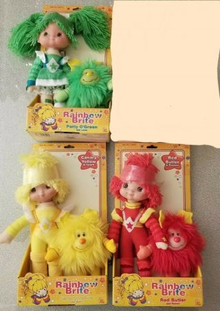Rainbow Brite Red Butler Canary Yellow Patty Ogreen Toy Play 2003 Hallmark Doll