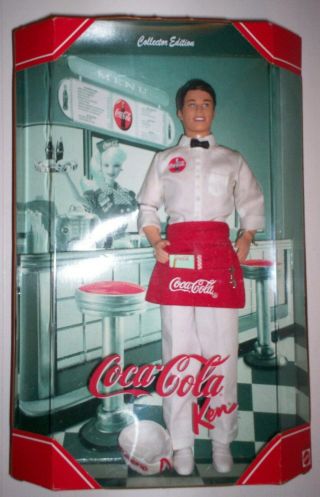 1999 Coca - Cola Soda Jerk Ken Doll Collector Edition Nrfb